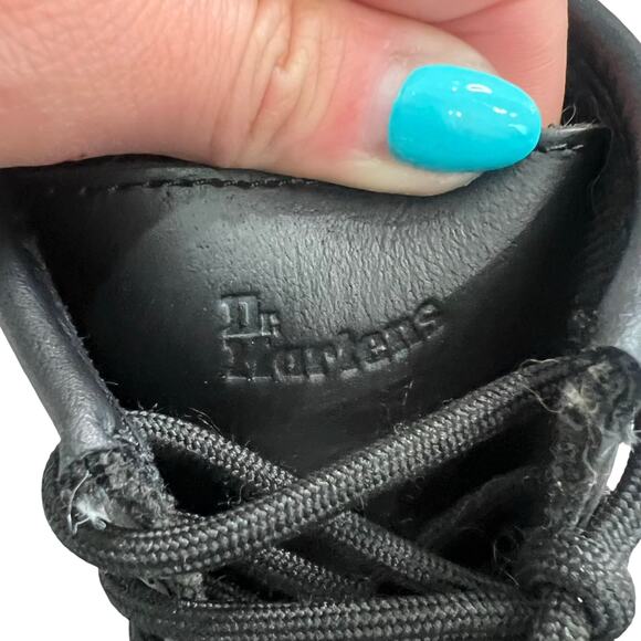 Doc Dr. Martens Awley 6 in 8-Eye Black Leather Combat Boots sz 9 Women's 8 Men's - Picture 10 of 10